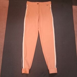 PXG Womens Golf Knitted Side Stripe Joggers with 2 Pockets Sz XS ....STONE FRUIT